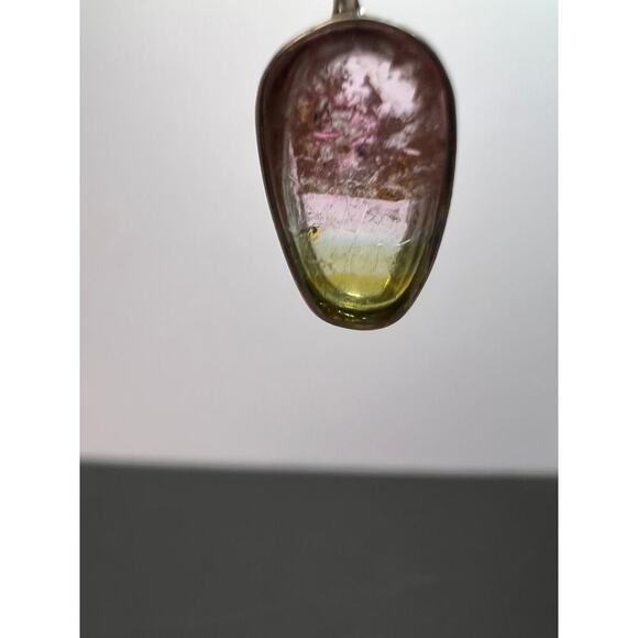 NEW Watermelon tourmaline sterling silver pendant 1.12 grams - Picture 10 of 10